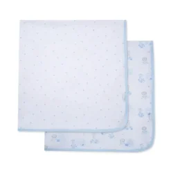 Little Me - 2Pk Snuggly Receiving Blankets Fashion
