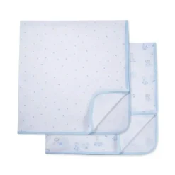 Little Me - 2Pk Snuggly Receiving Blankets Fashion
