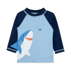 Little Me - Shark Long Sleeve Rashguard, Blue Sale