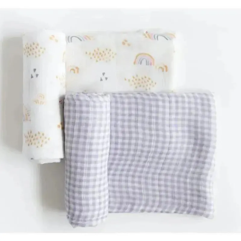 little_unicorn__pk_deluxe_SKUAdhdxGPq_0.webp Little Unicorn - 2Pk Deluxe Musseline Swaddle, Rainbow Gingham Clearance