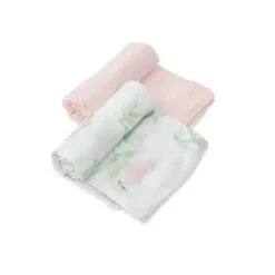 Little Unicorn - 2Pk Deluxe Musseline Swaddle, Blush Peony Sale