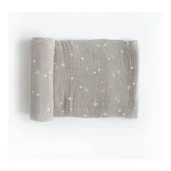 Little Unicorn - Swaddle de musselina de algodão simples, flocos de neve Outlet