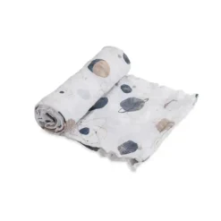 Little Unicorn - Swaddle de musselina de algodão simples, planetário Discount