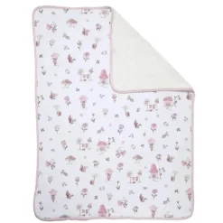 Living Textiles - Jersey Sherpa Blanket, Mushroom House Discount