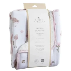 Living Textiles - Jersey Sherpa Blanket, Mushroom House Discount