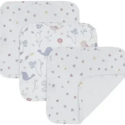 Living Textiles - Panos de lavagem de musselina Sweet Tweet 3Pk New