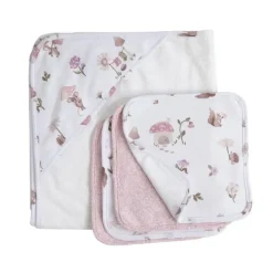 Living Textiles - 5Pc Bath Gift Set,- Mushroom House Fashion