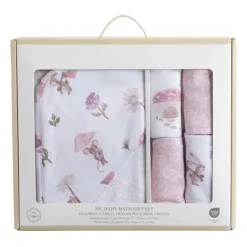 Living Textiles - 5Pc Bath Gift Set,- Mushroom House Fashion