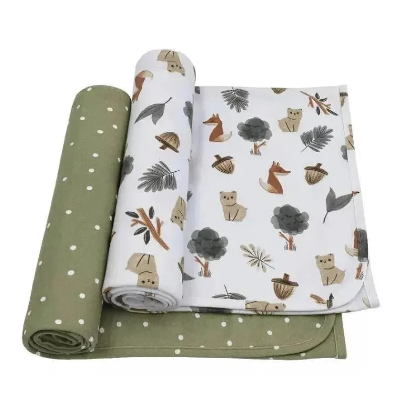 living_textiles__pk_fores_SKUo9EBacEH_0.webp Living Textiles - 2Pk Forest Retreat Jersey Swaddle Outlet