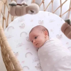 Living Textiles - 2Pk Rainbow Sloth Jersey Swaddle Fashion