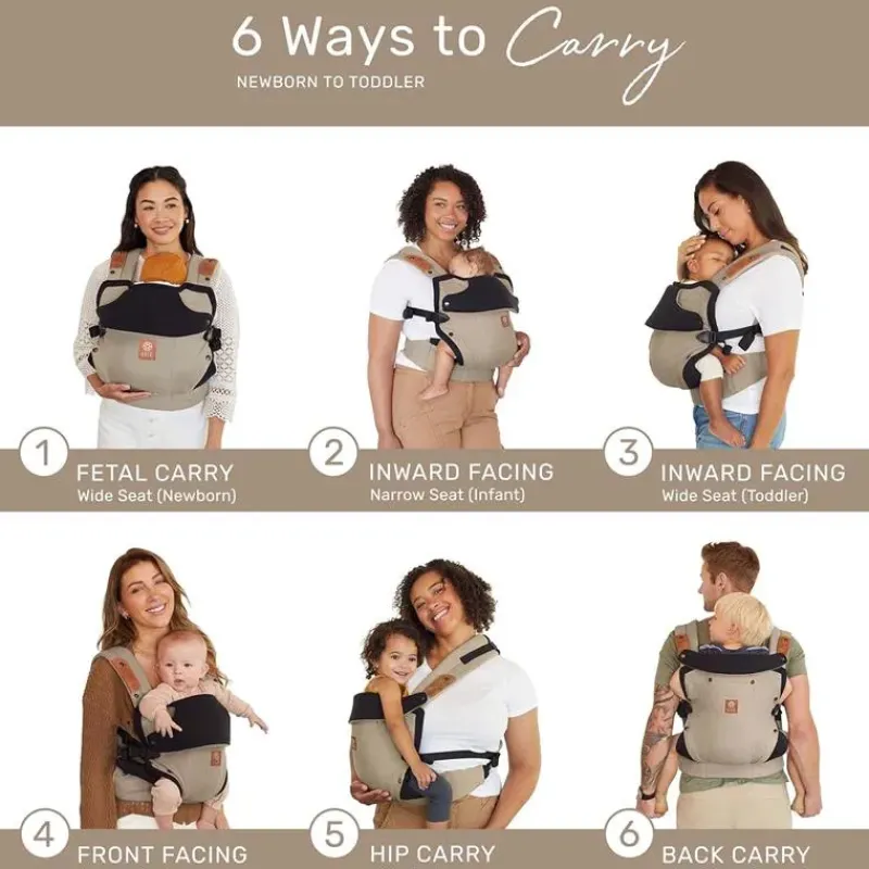 lllbaby__elevate_in_linen_SKUeU6fKgU1_3.webp Líllébaby - Elevate 6-In-1 Linen Blend Baby Carrier, Warm Sand Best