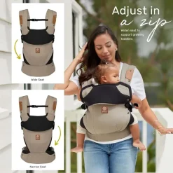 Líllébaby - Elevate 6-In-1 Linen Blend Baby Carrier, Warm Sand Best