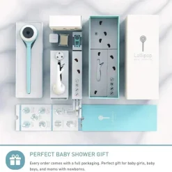 Lollipop - Monitor de bebê com câmera Wi-Fi inteligente com todos os recursos, algodão doce Outlet