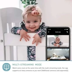 Lollipop - Monitor de bebê com câmera Wi-Fi inteligente com todos os recursos, algodão doce Outlet