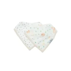 Loulou LOLLIPOP - Bib Set Muslin, Bunny Meadow Clearance