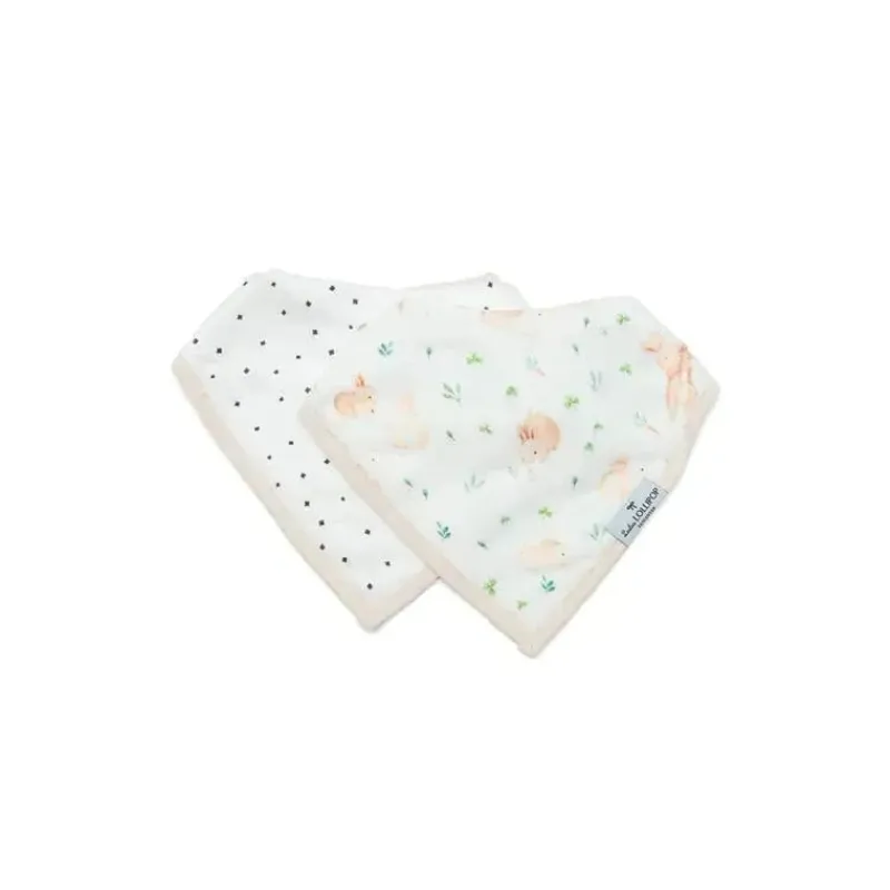 loulou_lollipop__bib_set__SKUBNrMjTPF_0.webp Loulou LOLLIPOP - Bib Set Muslin, Bunny Meadow Clearance
