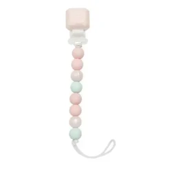 Loulou LOLLIPOP - Clipe de chupeta de silicone Lolli Gem, menta rosa Best