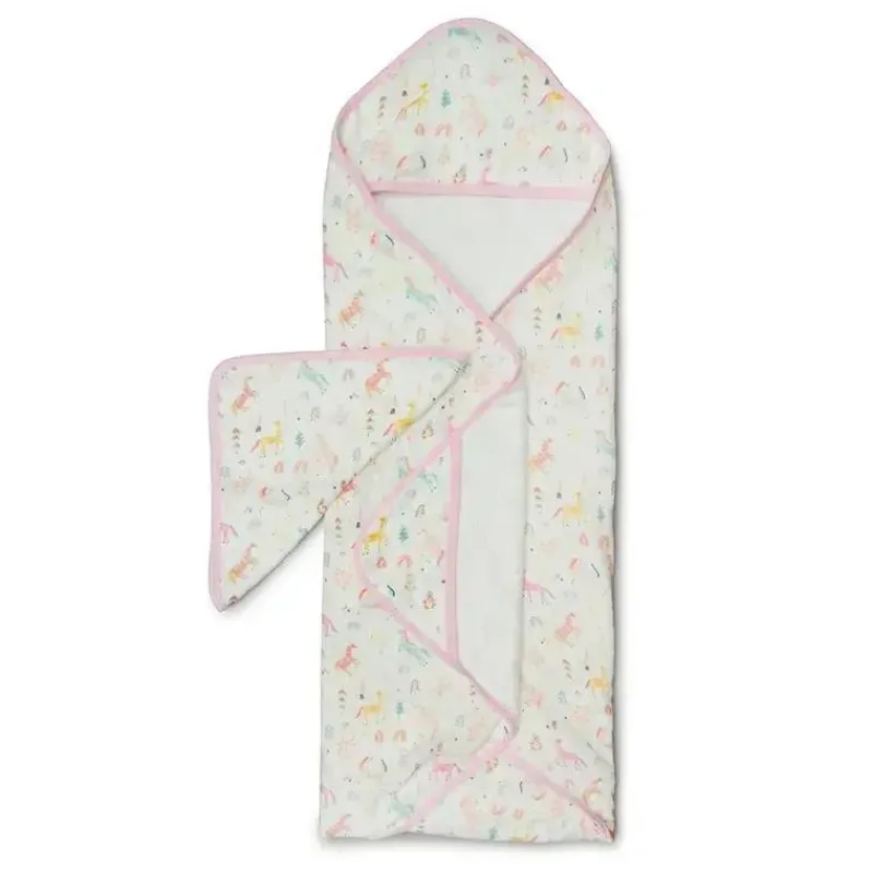 loulou_lollipop__conjunto_SKU4XdImx4i_0.webp Loulou LOLLIPOP - Conjunto de toalhas com capuz, Unicorn Dream Clearance
