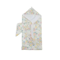 Loulou LOLLIPOP - Conjunto de Toalhas com Capuz, Buquê de Flores New