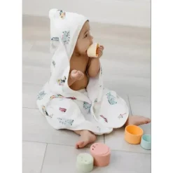 Loulou LOLLIPOP - Conjunto de Toalhas com Capuz, Buquê de Flores New