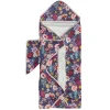 Loulou LOLLIPOP - Conjunto de toalhas com capuz, flores de campo escuro New