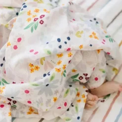 Loulou LOLLIPOP - Swaddle de musselina, concha floral Discount