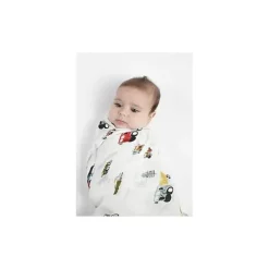 Loulou LOLLIPOP - Swaddle de musselina, caminhões felizes Discount