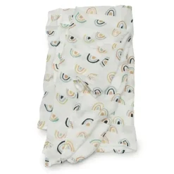 Loulou LOLLIPOP - Swaddle de musselina, arco-íris neutro Hot