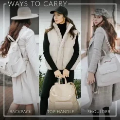 Luli Bebe - Mochila Monaco Fraldas, Branco Pérola Clearance