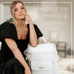 Luli Bebe - Mochila Monaco Fraldas, Branco Pérola Clearance