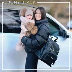 Luli Bebe - Mochila Monaco Fraldas, Ébano-Preto Sale