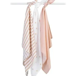 Lulujo Baby Lulujo - 3Pk Margaridas Musselina Cobertores Fashion
