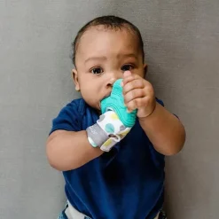 Bbluv Luva de dentição para bebê Gluv, Aqua Hot