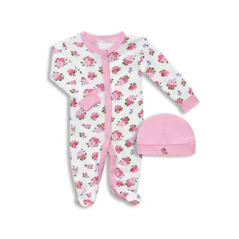 luvable_friends_preemie_s_SKUFfotLtI9_0.webp Baby Vision Luvable Friends Preemie Sleep N Play & Boné, bebê menina floral New