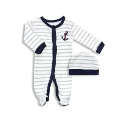 Luvable Friends Preemie Sleep N Play &amp; Boné, âncora de bebê menino Best