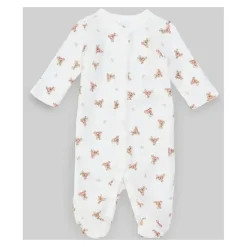 Ralph Lauren Macacão de Algodão Polo Baby - Polo Bear, Branco Outlet