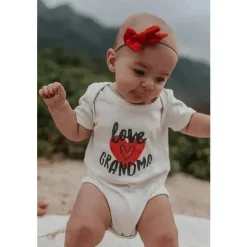 Finn + Emma Macacão gráfico Love Grandma, bege Fashion