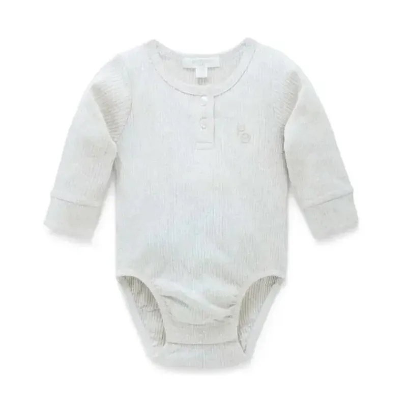 macaco_henley_de_manga_co_SKU1QwUt0is_0.webp Pure Baby Macacão Henley de manga comprida - Baby Neutro Rib, Melange Trigo Clearance