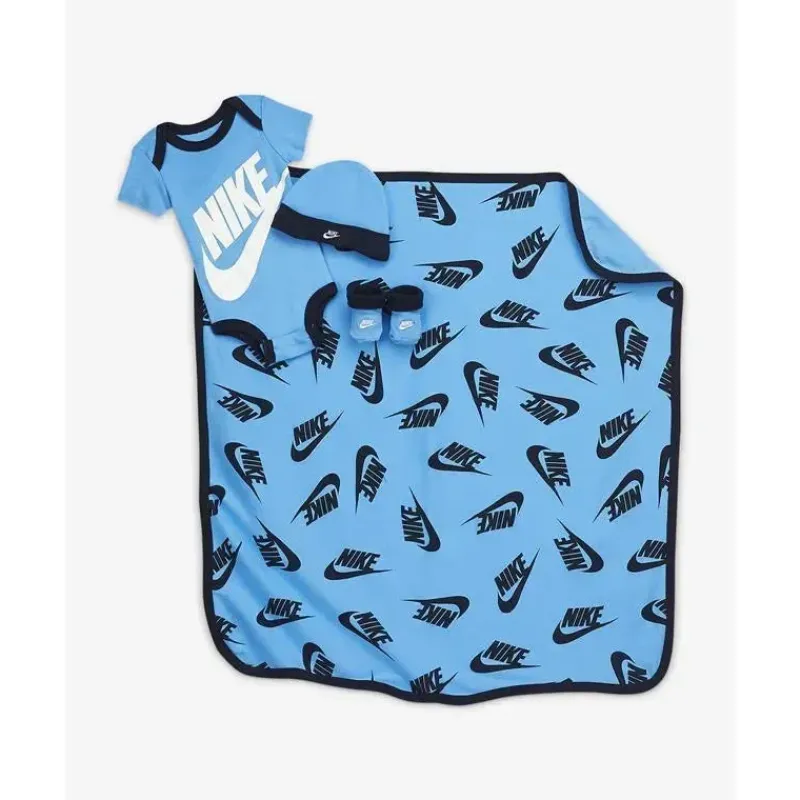 macaco_nike_baby_pk__mang_SKUvtIWZZVF_0.webp Nike Macacão Baby 4Pk 1 manga curta + chapéu + 1pk botas + cobertor - azul 0-6M New
