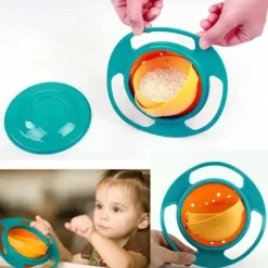 MacroBaby - Magic Gyro Bowl Tigelas à prova de derramamento com rotação de 360 ​​graus e tampa Sale