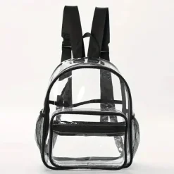 MacroBaby - Mini mochila escolar preta transparente impermeável Sale