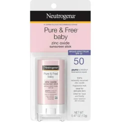 MacroBaby - Neutrogena Pure &amp; Free Baby Mineral Sunscreen Stick com amplo espectro FPS 50 e óxido de zinco Clearance