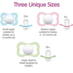 Mam - 3 chupetas unissex Air Night & Day 3Pk, 16M+ Hot