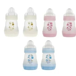 Mam - 2 unidades de frascos anti-cólicas 5 onças sortidas rosa/azul/branco Hot