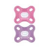 Mam - Chupeta Comfort Baby, 100% Silicone Leve, Estojo Esterilizador, Menina, 0-3 Meses Fashion