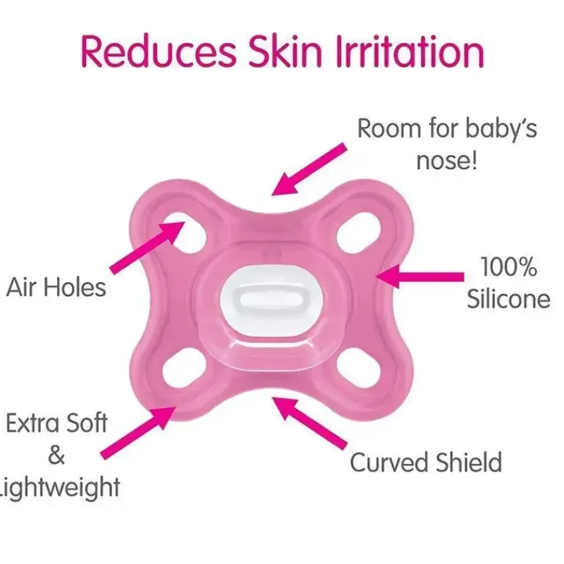 mam__chupeta_comfort_baby_SKUtpMaDacb_4.webp Mam - Chupeta Comfort Baby, 100% Silicone Leve, Estojo Esterilizador, Menina, 0-3 Meses Fashion