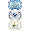 Mam - chupeta de noite e dia de menino 3Pk, 6M Fashion