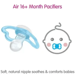 Mam - chupeta 3Pk Girl Air Night & Day, 16M+ Sale