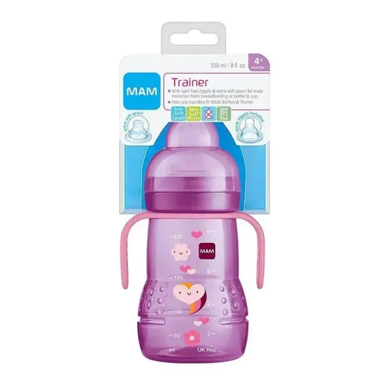 mam__girl_trainer_cup_oz__SKUJckucPjK_2.webp Mam - Girl Trainer Cup 8Oz, Rosa, 4M+ New