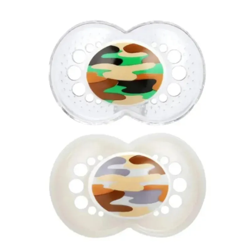 mam__pacotes_de_chupeta_o_SKUNw3v83Md_0.webp Mam 2 pacotes de chupeta ortodôntica camuflada de silicone para mais de 16 meses - as cores podem variar New